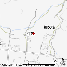 愛知県岡崎市箱柳町牛岩周辺の地図
