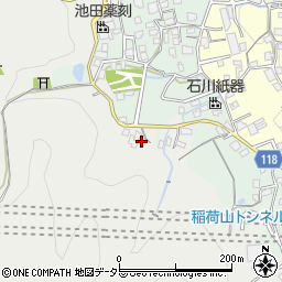 京都府京都市山科区西野山岩ケ谷町周辺の地図