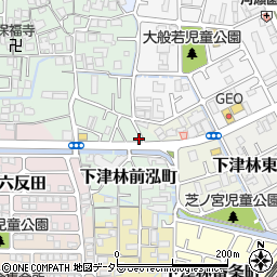 京都府京都市西京区下津林前泓町40周辺の地図