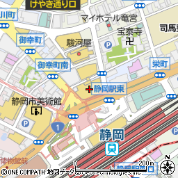 松坂屋静岡店　北館２階ヤングレディズウェアブルーレーベルクレストブリッジ周辺の地図
