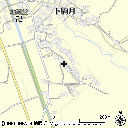 滋賀県蒲生郡日野町下駒月1105周辺の地図