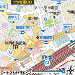 銀座ヨシノヤ静岡松坂屋店周辺の地図