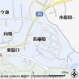 愛知県知多市佐布里長田脇周辺の地図
