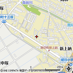 愛知県刈谷市野田町新上納6-12周辺の地図