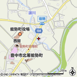 大阪府豊能郡能勢町宿野172周辺の地図