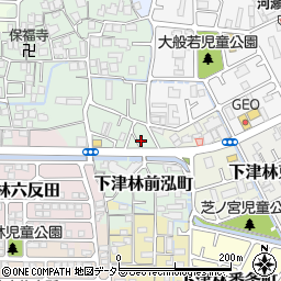 京都府京都市西京区下津林前泓町33周辺の地図