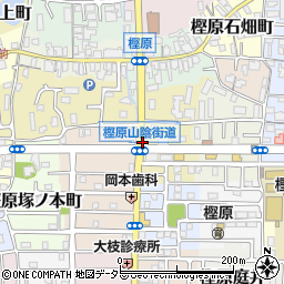 京都府京都市西京区樫原水築町周辺の地図