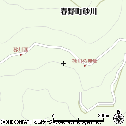 静岡県浜松市天竜区春野町砂川117周辺の地図