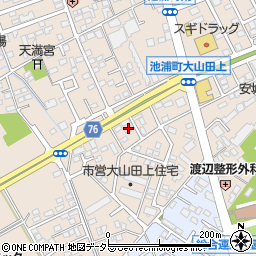 愛知県安城市池浦町大山田上2-436周辺の地図