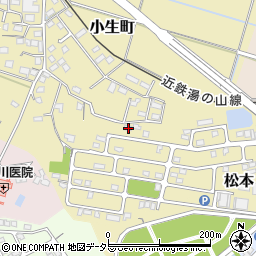 三重県四日市市小生町455周辺の地図