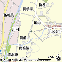 兵庫県川辺郡猪名川町仁頂寺垣内89周辺の地図