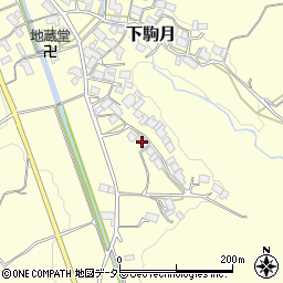 滋賀県蒲生郡日野町下駒月1104周辺の地図