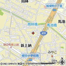 愛知県刈谷市野田町新上納180周辺の地図
