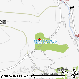 桂谷トンネル周辺の地図