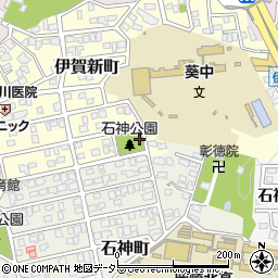 愛知県岡崎市伊賀新町周辺の地図