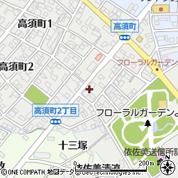 グローリアス刈谷高須町周辺の地図