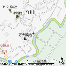 静岡県伊豆市年川251周辺の地図