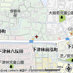 京都府京都市西京区下津林前泓町32-8周辺の地図