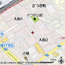 静岡県静岡市駿河区大和周辺の地図