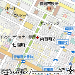 銀座に志かわ　静岡店周辺の地図