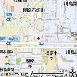 京都府京都市西京区樫原分田8周辺の地図