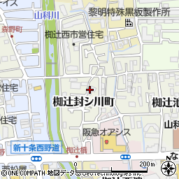 京都府京都市山科区椥辻封シ川町周辺の地図