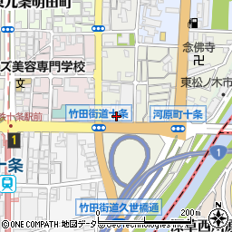 〒601-8025 京都府京都市南区東九条柳下町の地図