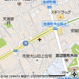 愛知県安城市池浦町大山田上2-485周辺の地図