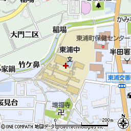 愛知県知多郡東浦町石浜障戸周辺の地図