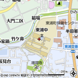 愛知県東浦町（知多郡）石浜（障戸）周辺の地図