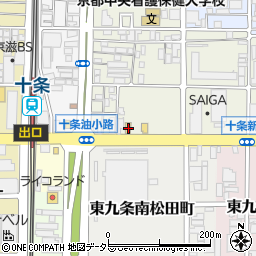 ガスト京都十条通店周辺の地図