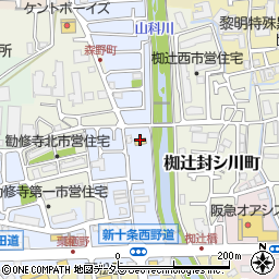 セブンイレブン山科東野舞台町店周辺の地図