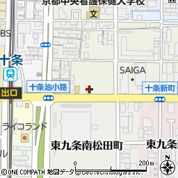 京都府京都市南区東九条松田町36周辺の地図