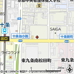 ガスト　京都十条通店周辺の地図