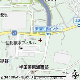 愛知県知多郡東浦町緒川市右原周辺の地図