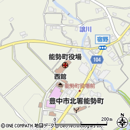 大阪府豊能郡能勢町周辺の地図