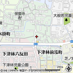 京都府京都市西京区下津林前泓町20周辺の地図