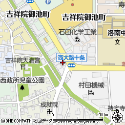 京都府京都市南区吉祥院落合町14周辺の地図