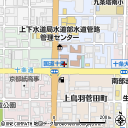 本間ゴルフ京都十条店周辺の地図