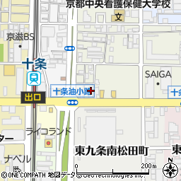 京都府京都市南区東九条松田町28周辺の地図