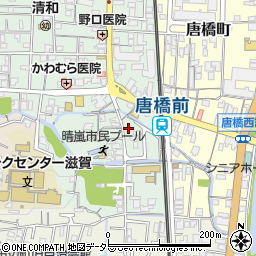 滋賀県大津市鳥居川町12-26周辺の地図