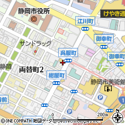 イーオン　静岡校周辺の地図