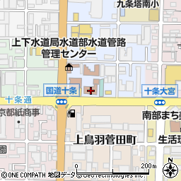 京都市消防局南消防署周辺の地図