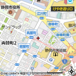 ガスト静岡呉服町通り店周辺の地図