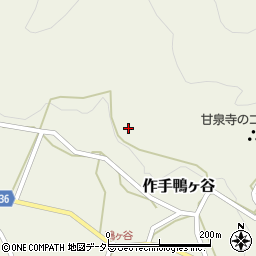 愛知県新城市作手鴨ヶ谷（中屋敷）周辺の地図