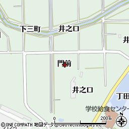愛知県知多郡東浦町緒川門前周辺の地図