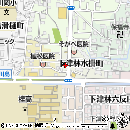 京都府京都市西京区下津林水掛町9周辺の地図