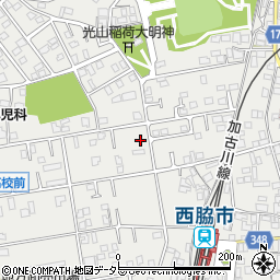 兵庫県西脇市野村町周辺の地図