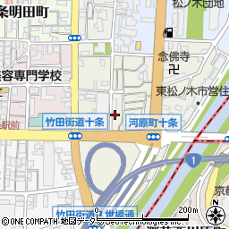 京都府京都市南区東九条柳下町12周辺の地図