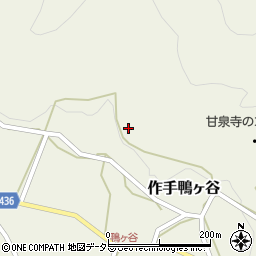 愛知県新城市作手鴨ヶ谷中屋敷36周辺の地図